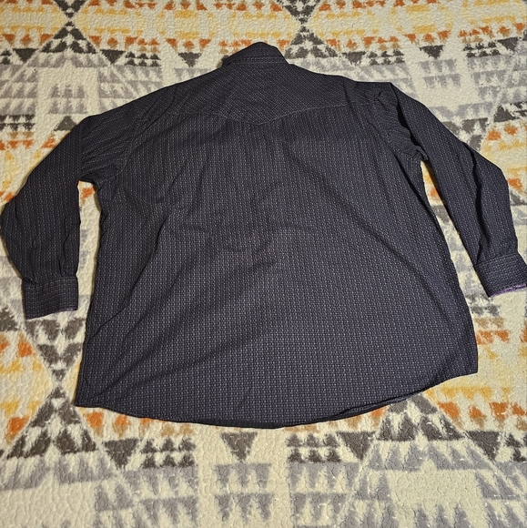 BOTH Panhandle Slim Rough Stock Button Up Long Sleeve Shirt Pearl Snap Size XXL - Picture 6 of 12